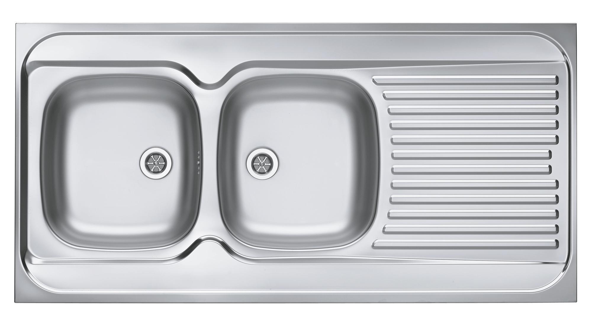 Кухонная мойка Alveus Classic 100 1009084 120 см левая, нержавеющая сталь