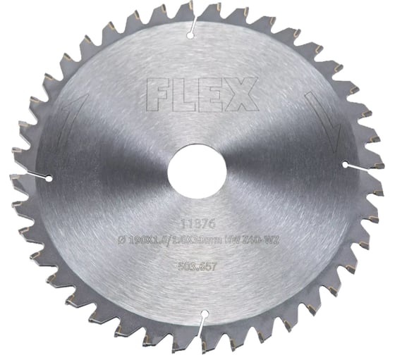 Пильный диск (190x1.6/1.0x30 мм; HW Z40/5° WZ) Flex 503657