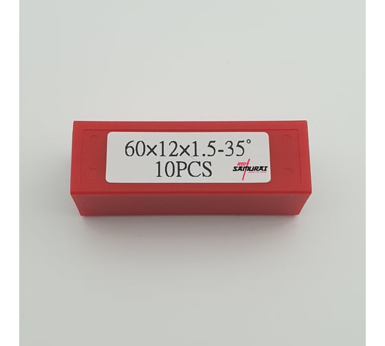 Нож твердосплавный универсальный RED SAMURAI TS 60x12x1,5 (T04F) (10шт.) TPRS0001309
