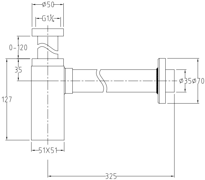 Сифон для раковины Allen Brau Infinity 5.21027-00 хром