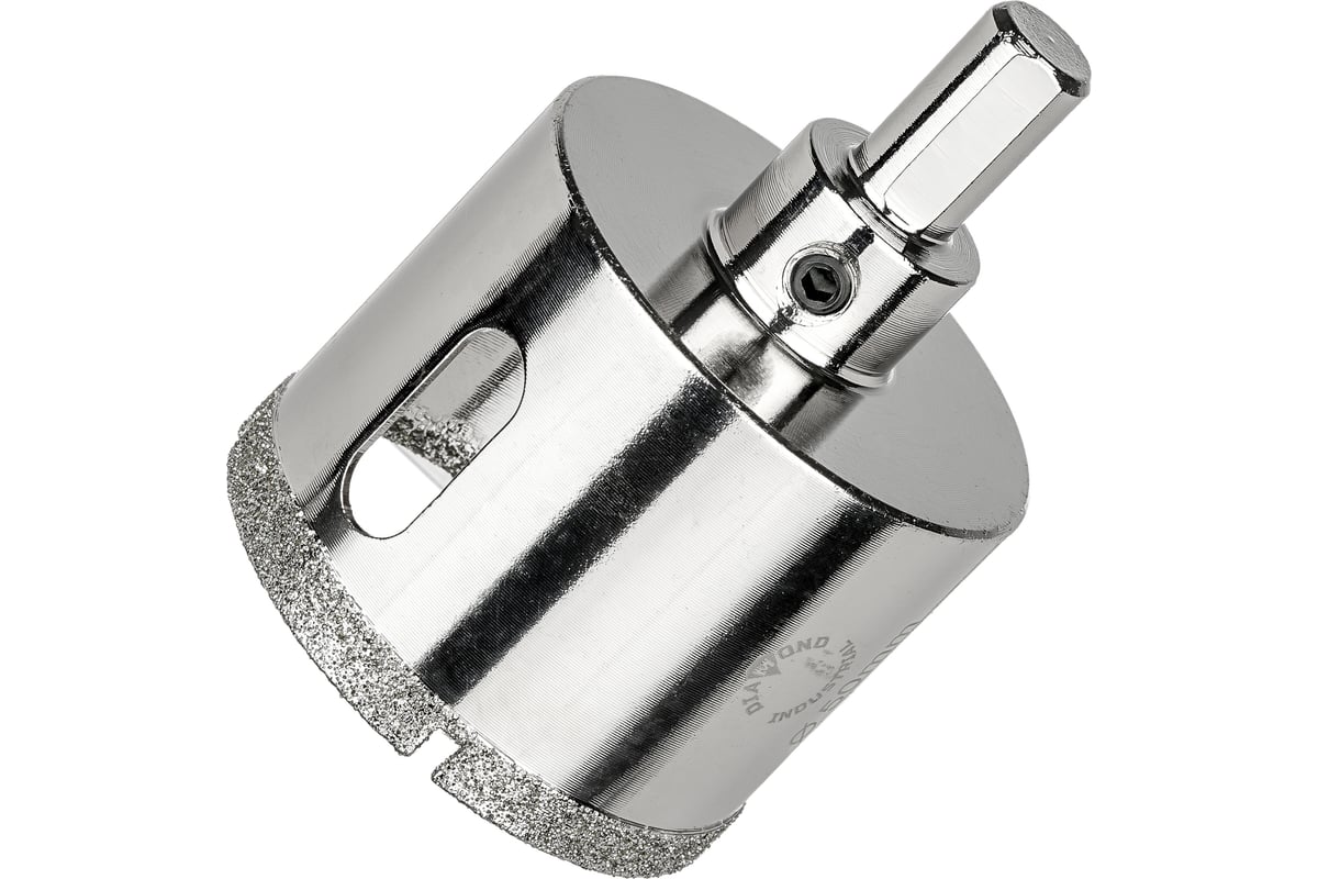 Коронка алмазная по керамограниту и керамике с центрирующим сверлом 50 мм Diamond Industrial DIDCSC050