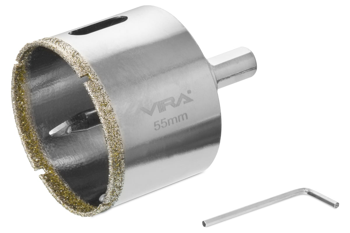 Коронка алмазная по керамике 55 мм VIRA 559507