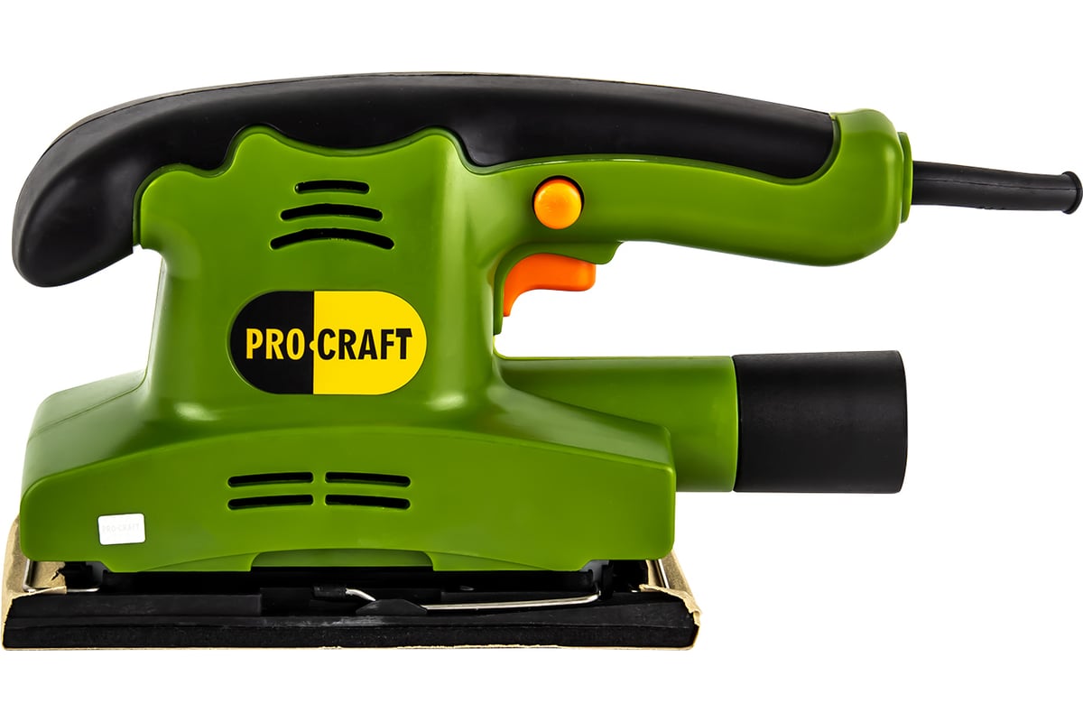 Плоскошлифовальная сетевая машина PROCRAFT industrial виброшлифмашина, 187x90мм, 10000об/мин, 450Вт PV450