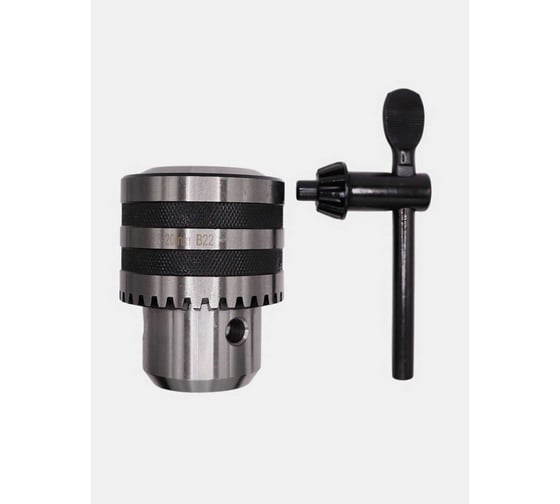 Патрон сверлильный РОСИНСТРУМЕНТ ПС-20 В22 с ключом усиленный РИ 6262022