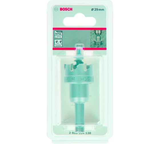 Коронка Precision for Sheet Metal с твердосплавными напайками 29 мм Bosch 2608594138