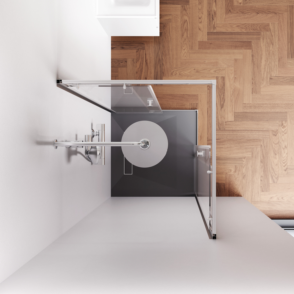 Душевой уголок Am.Pm X-Joy W94G-403-8080-МТ1К 80x80 прозрачный, хром матовый