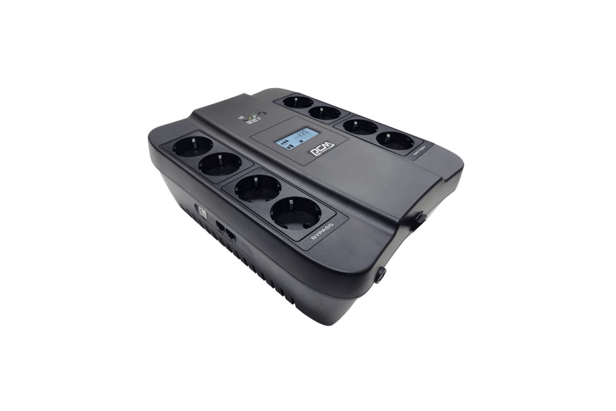 Источник бесперебойного питания Powercom SPIDER, интерактивная, 550 ВА/330 Вт, Tower SPD-550U LCD