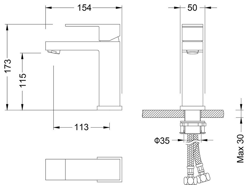 Смеситель для раковины Timo Selene 2061/00F хром