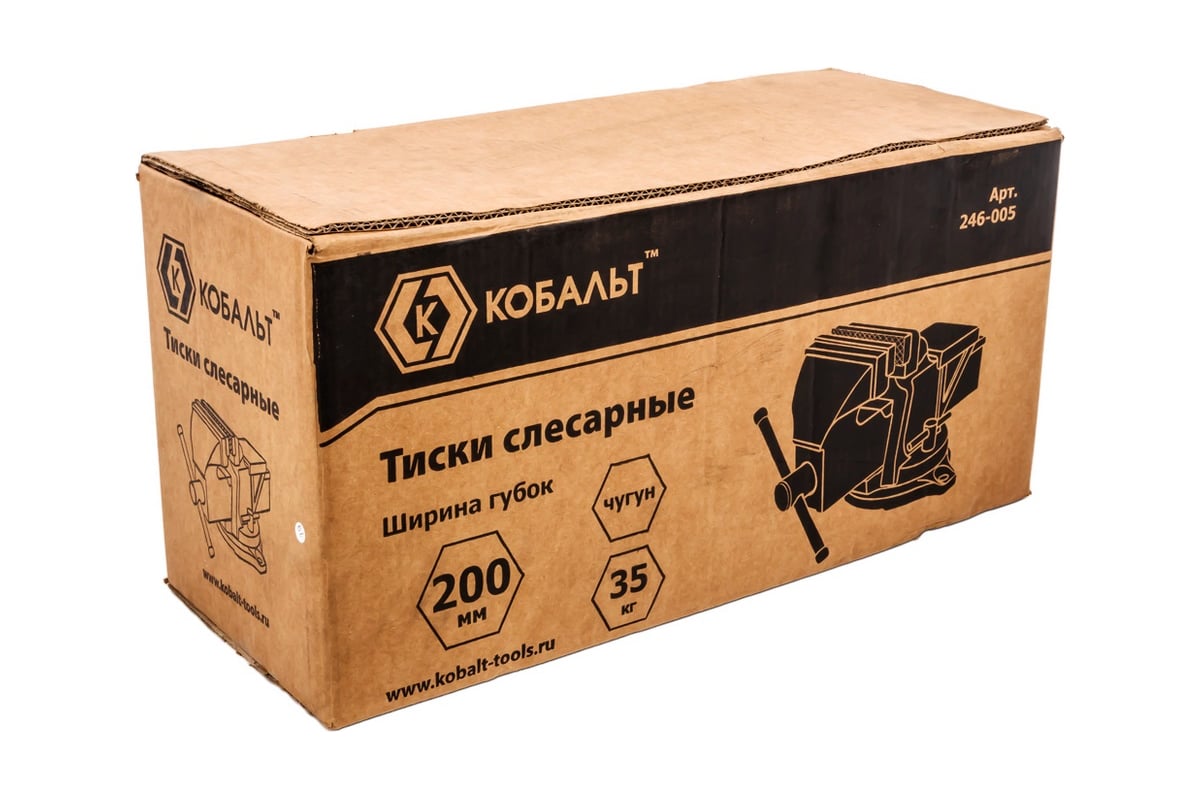 Слесарные поворотные тиски КОБАЛЬТ 246-005