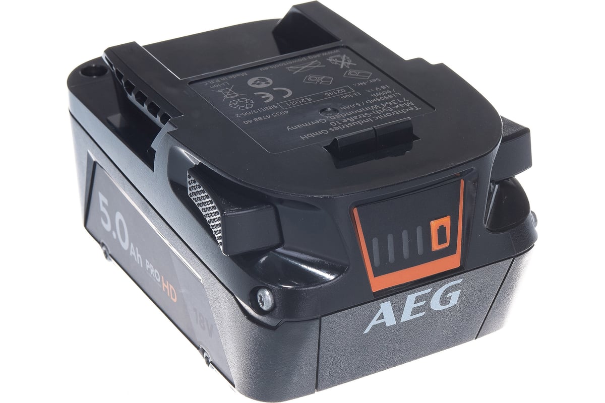 Аккумулятор L1850SHD 18В, 5Ач, Li-Ion AEG 4935478860
