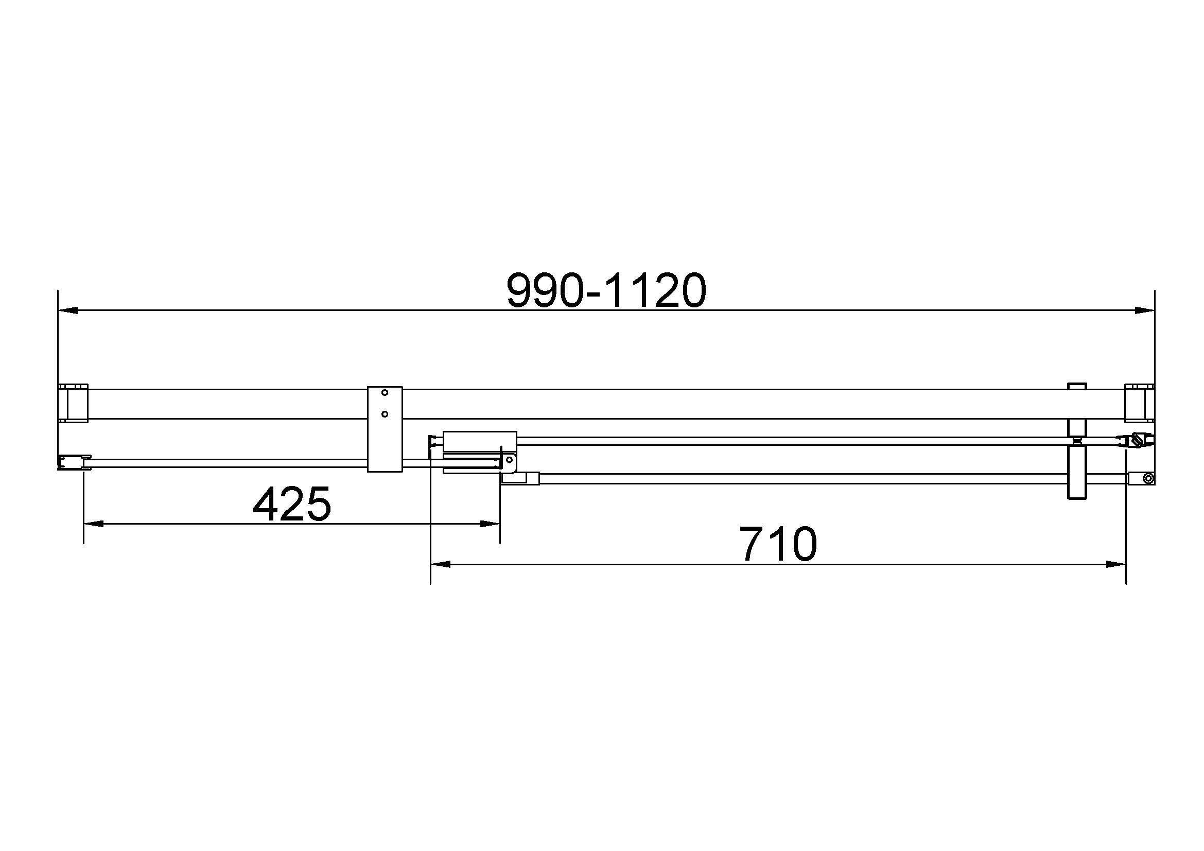 Душевая дверь Vincea Экстенза (Extenza) VDP-4EX1011CLBN 100/110x195 брашированный никель, прозрачная