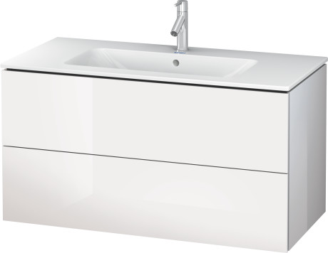 Тумба с раковиной Duravit L-Cube 103 2 ящика белый