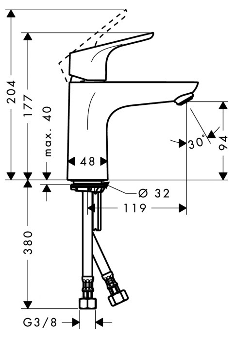 Смеситель для раковины Hansgrohe Focus E2 31517000