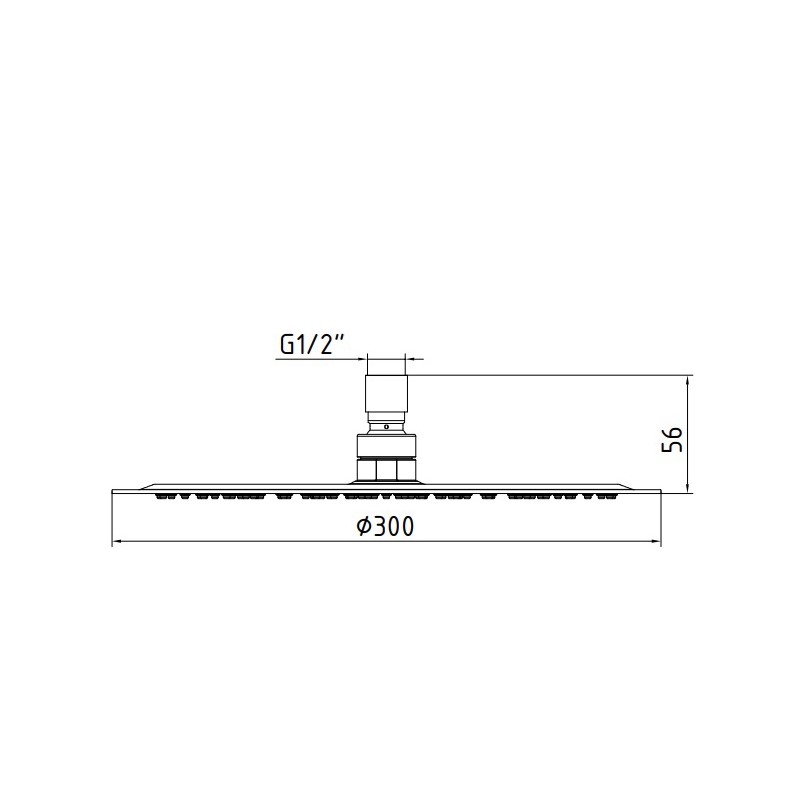 Верхний душ E.C.A. Shower Head Slim 30 см 102145014