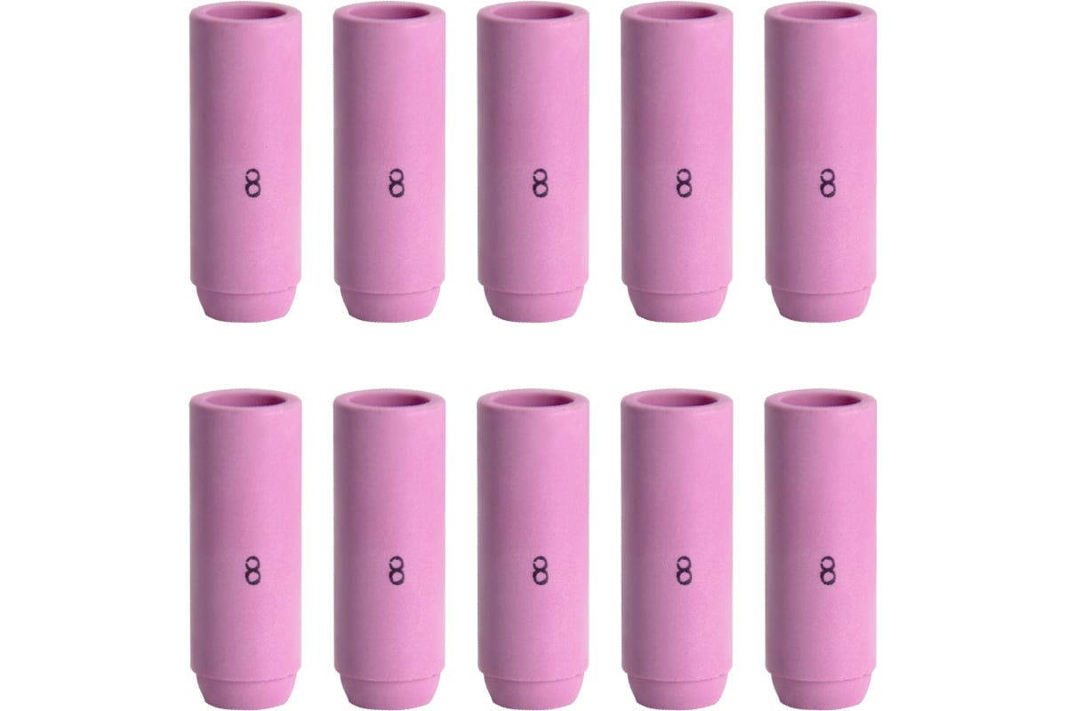 Сопло керамическое №8 Basic L47 мм, d12.5 мм, 10 шт Оберон TW 17-18-26 BS10N46.10