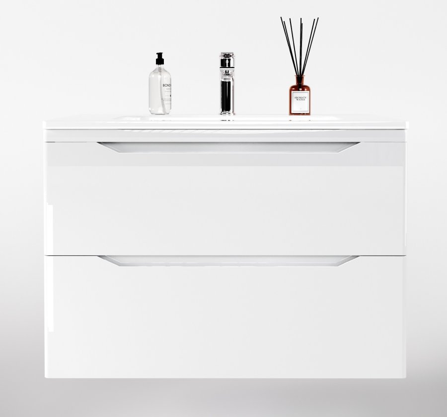 Тумба с раковиной Style Line Марелла Люкс Plus 80 см подвесная