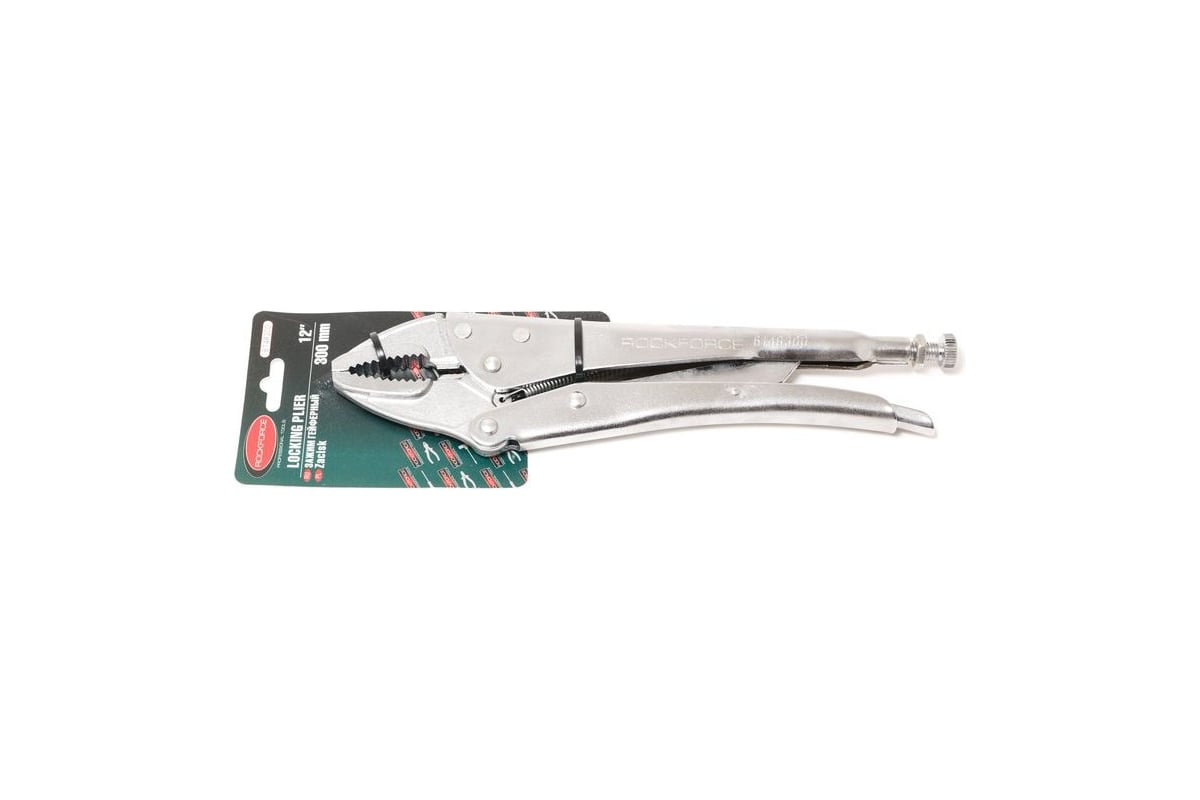 Гейферный зажим Rockforce прямой захват 12-300мм RF-614R300(18641)