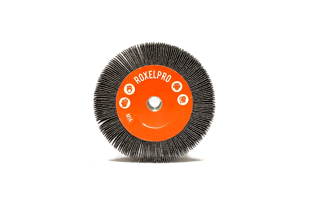 Щетка лепестковая абразивная ROXTOP (125х20 мм; Р40; M14) RoxelPro 138323