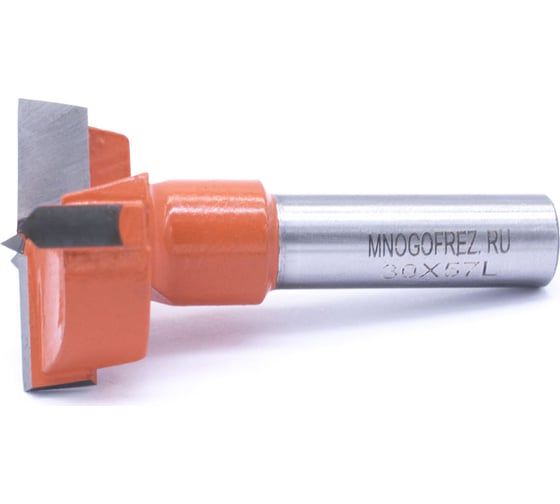 Сверло чашечное четырехзаходное по дереву FT120116L (30х57 мм; хв-к 10 мм; левое вращение) МНОГОФРЕЗ 6604