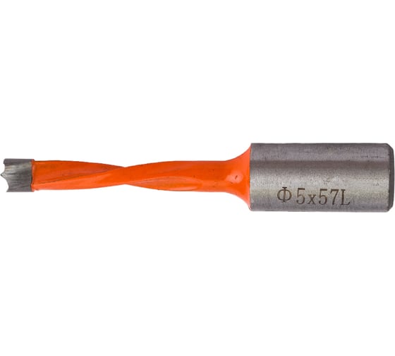 Сверло присадочное усиленное "глухое" (5x57.5 мм; S=10x20 мм; LH) ROTIS 412.0557L