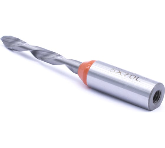 Сверло присадочное сквозное усиленное KJ1-V40205L (5х70 мм; хв-к 10 мм; левое вращение) МНОГОФРЕЗ 6571