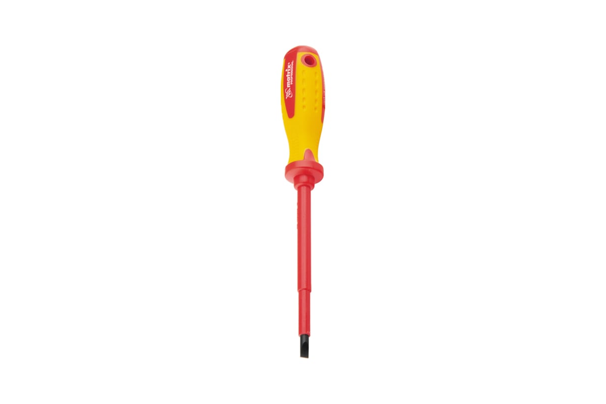 Отвертка Insulated SL5,5x125 мм Matrix CrMo, до 1000 В, двухкомп. рукоятка// PROFESSIONAL 12918