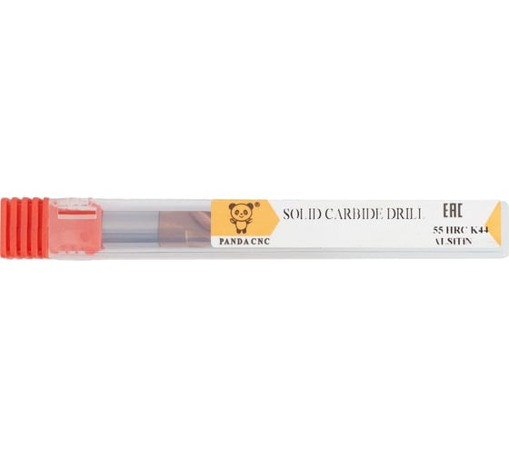 Сверло цельное по металлу (4х25х50 мм; ц/х; К44; ALSiTiN) PANDA CNC df20040