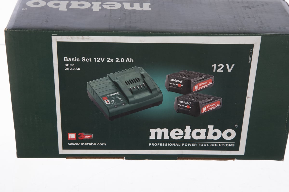 Набор Basic-Set 12V (2 аккумулятора Li-Power 12 В, 2,0 Ач+ЗУ SC30) Metabo 685300000
