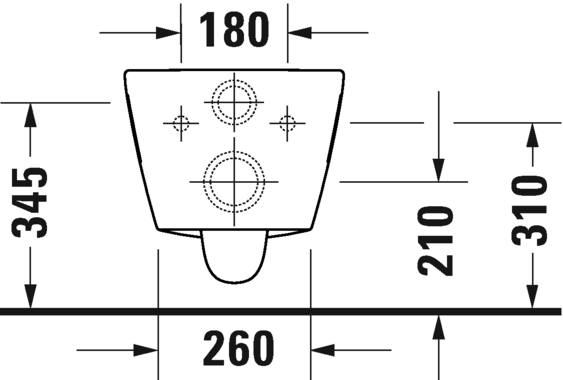 Подвесной унитаз Duravit D-Neo 257809 безободковый