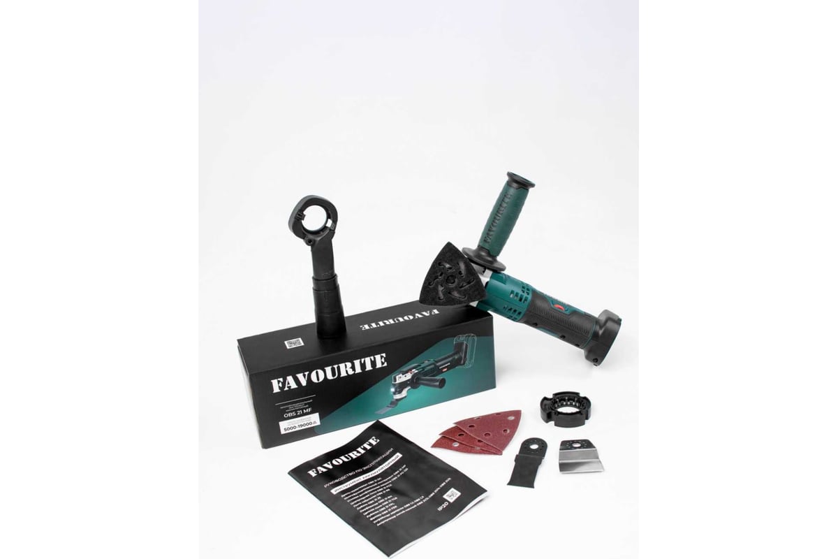 Многофункциональный аккумуляторный инструмент Favourite li-ion, 21 в, 2/4 ач, 5000-19000 об/мин one battery system OBS 21 MF