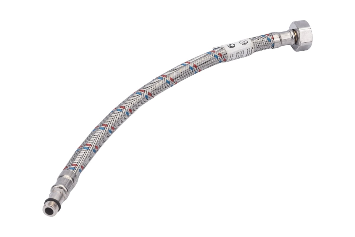 Подводка для смесителей СТМ сталь, 1/2xM10x30 см, штуцер CWFSS030