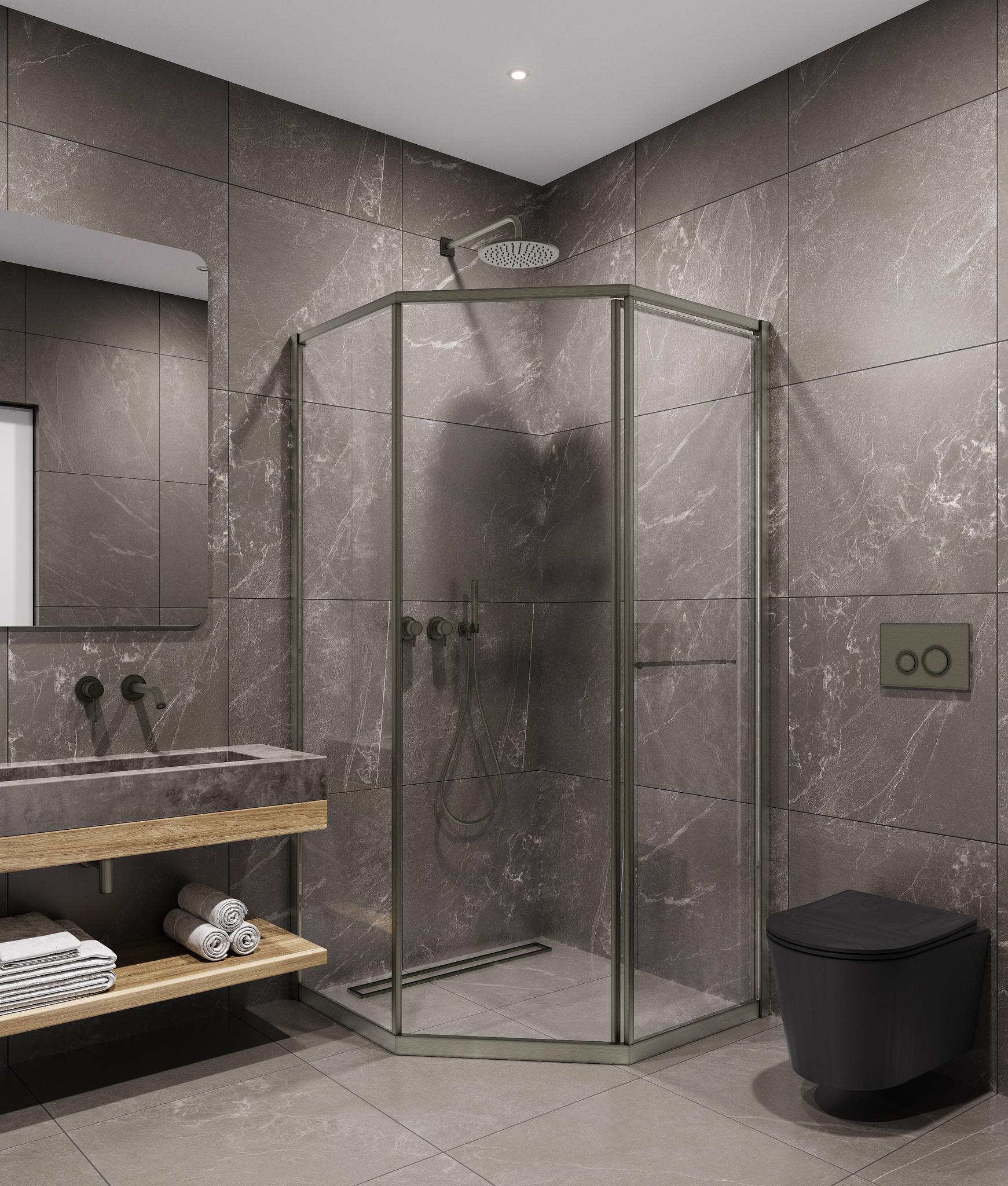 Душевой уголок Timo TTSS-100/13C-8R 100x100 правый, прозрачный, никель