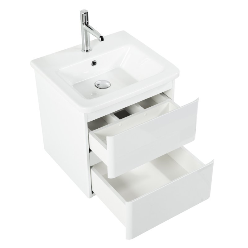 Мебель для ванной BelBagno Albano-Cer 50 см Bianco Lucido