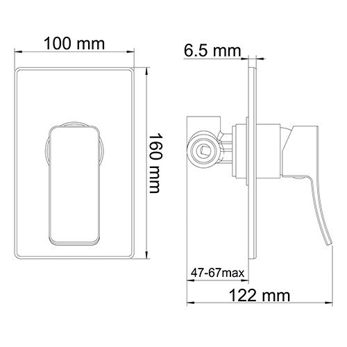 Смеситель для душа WasserKRAFT Aller 10651WHITE белый