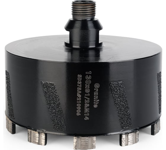 Сверло турбо-сегментное Brazed 1/2", M14, 130 мм, 50 мм TECH-NICK 001.600.9576