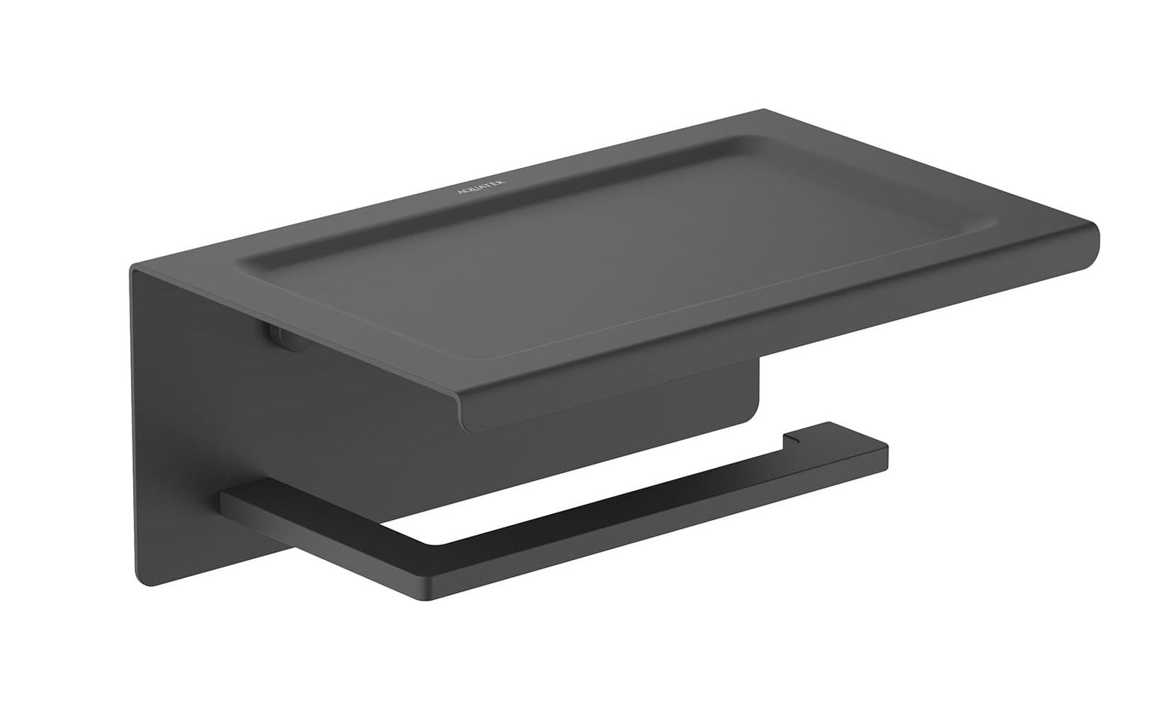Держатель туалетной бумаги Aquatek Либра AQ4309MB черный матовый