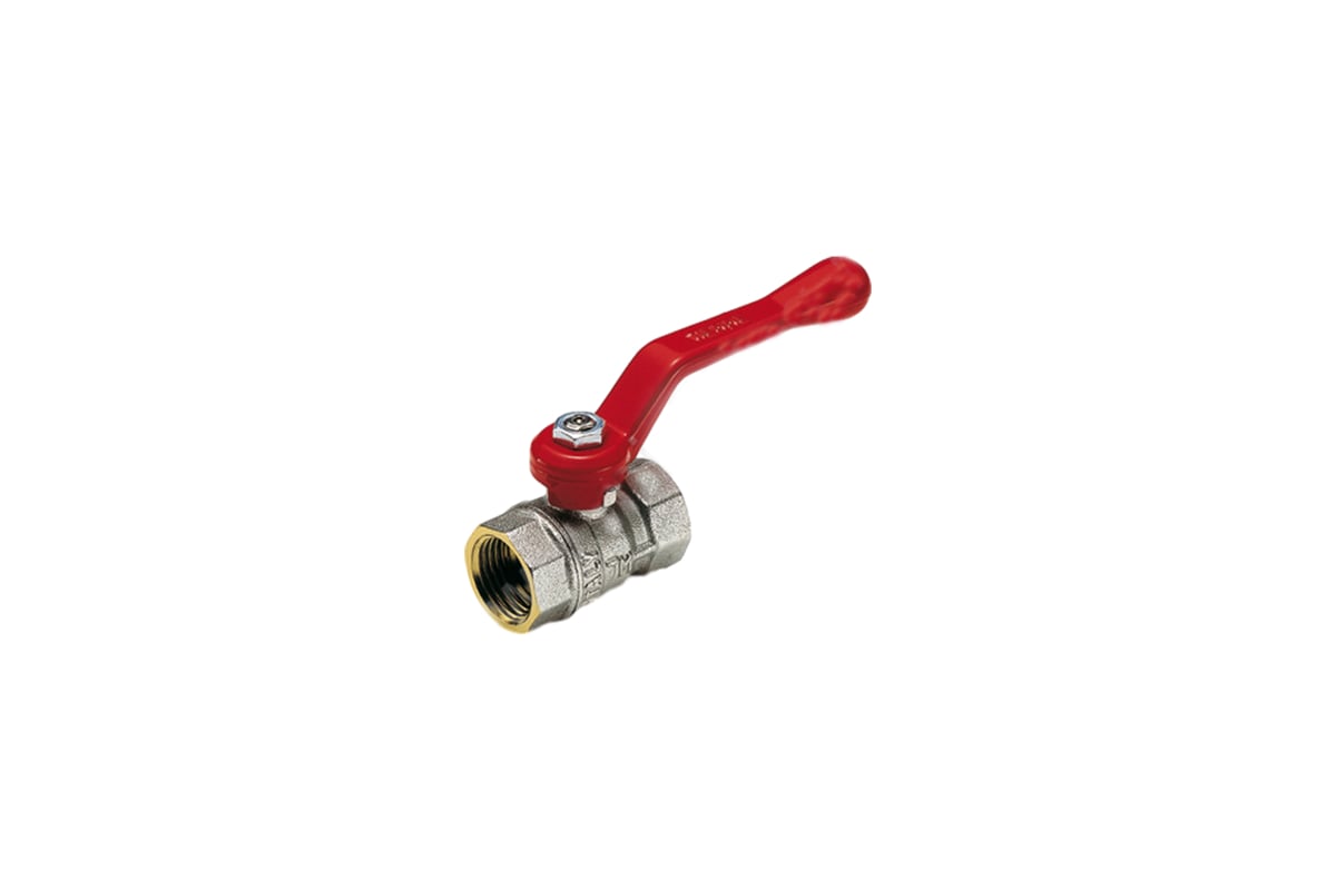 Шаровой кран Tiemme Mistral ВВ, 1/2", красный рычаг 2360010