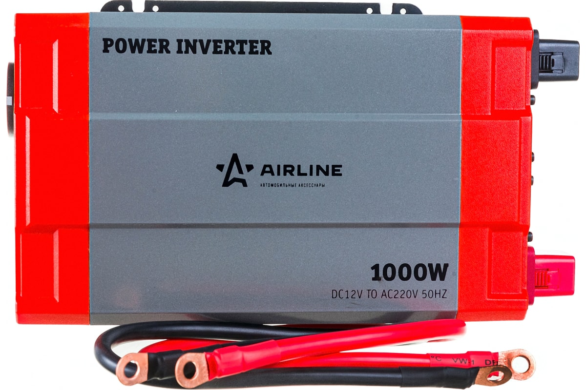 Инвертор Airline 12В-220В, 1000 Вт API-1000-07