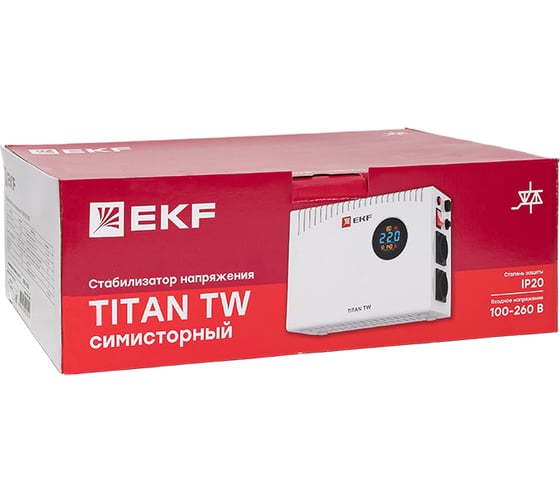 Электронный стабилизатор напряжения EKF TITAN -TW-1500 настенного монтажа stab-TW-1500