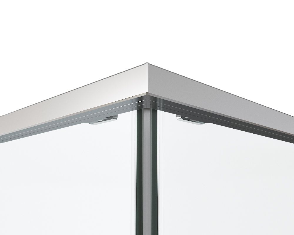 Душевой уголок Vincea Ultima VSS-7UL9010CLGM 90x100 вороненая сталь, прозрачное