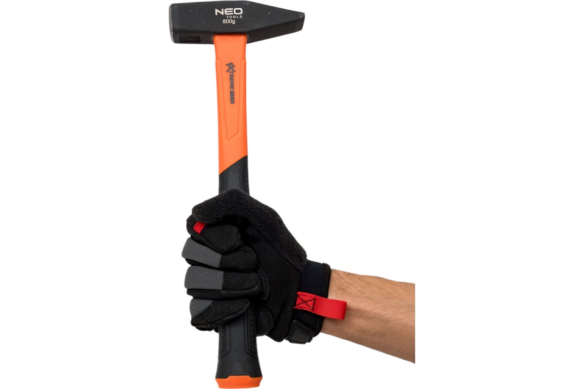 Столярный молоток Neo Tools 800 г, рукоятка из стекловолокна 25-146