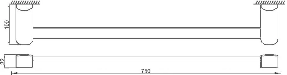 Полотенцедержатель Rush Thira TR36531В 70 см