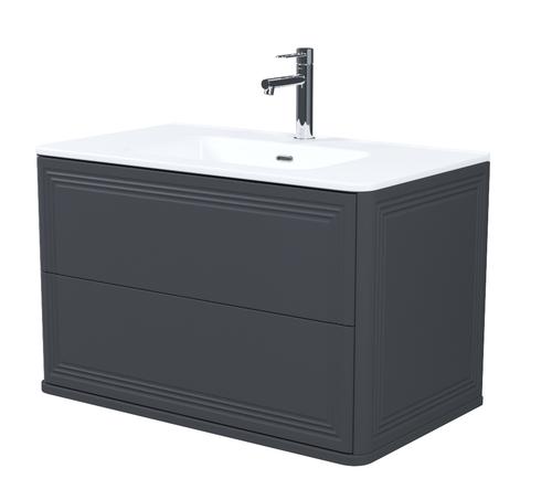 Мебель для ванной Iddis Oxford Neo 80 см темно-серый матовый