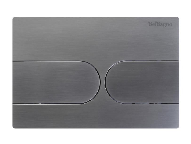 Кнопка смыва BelBagno BB-11-GM оружейная сталь Кнопка смыва BelBagno BB-11-GM оружейная сталь