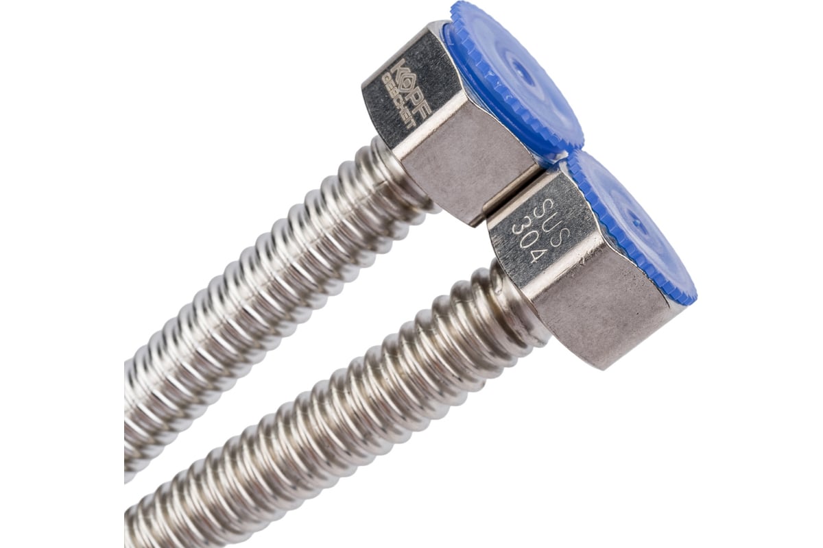 Гибкая сильфонная подводка для смесителя Kopfgescheit 1/2"хM10, 40 см KG-A374 комплект из двух штук KG-A374х2