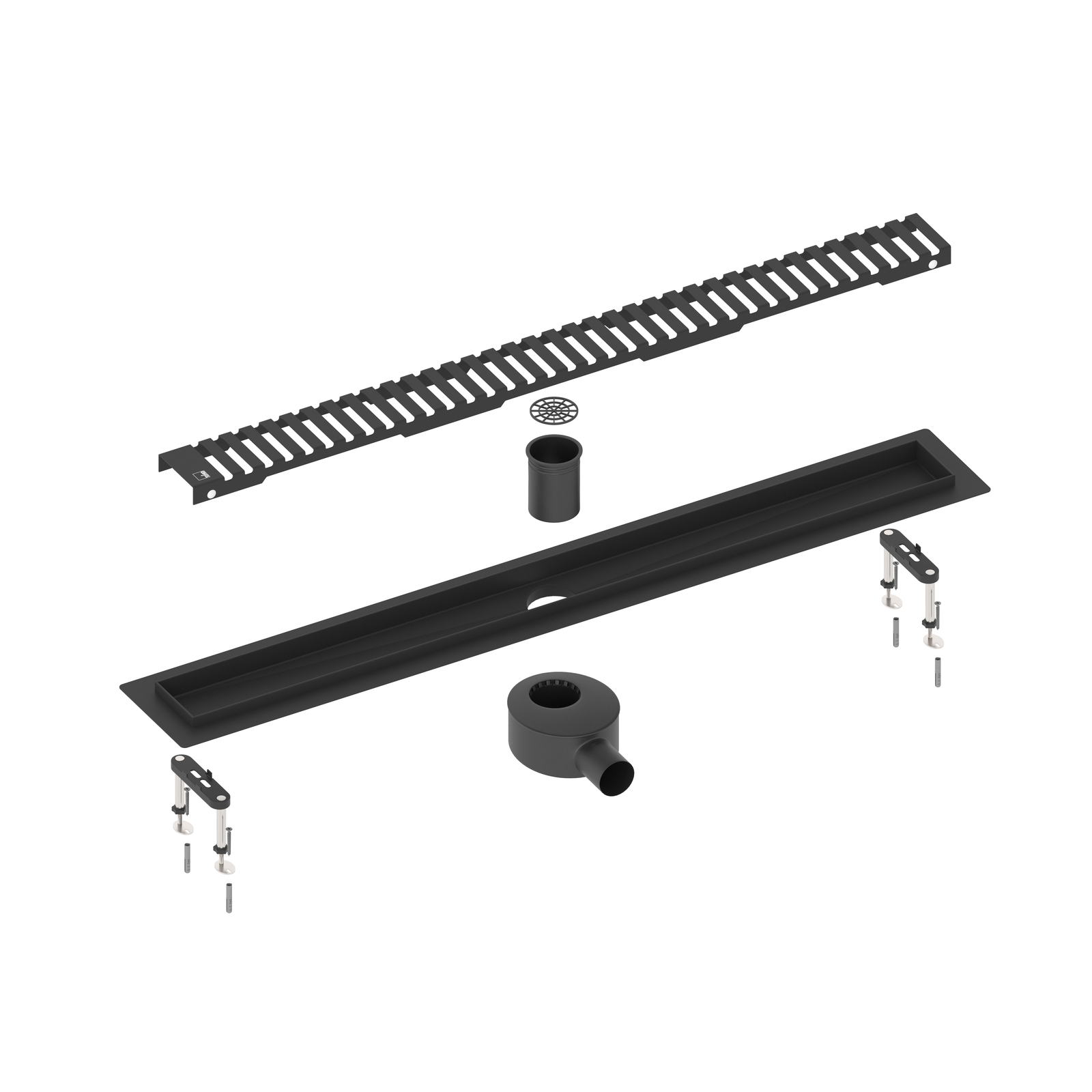 Трап для душа Timo Drain System 700 DS230107/03 70 см, вставка Lines, черный