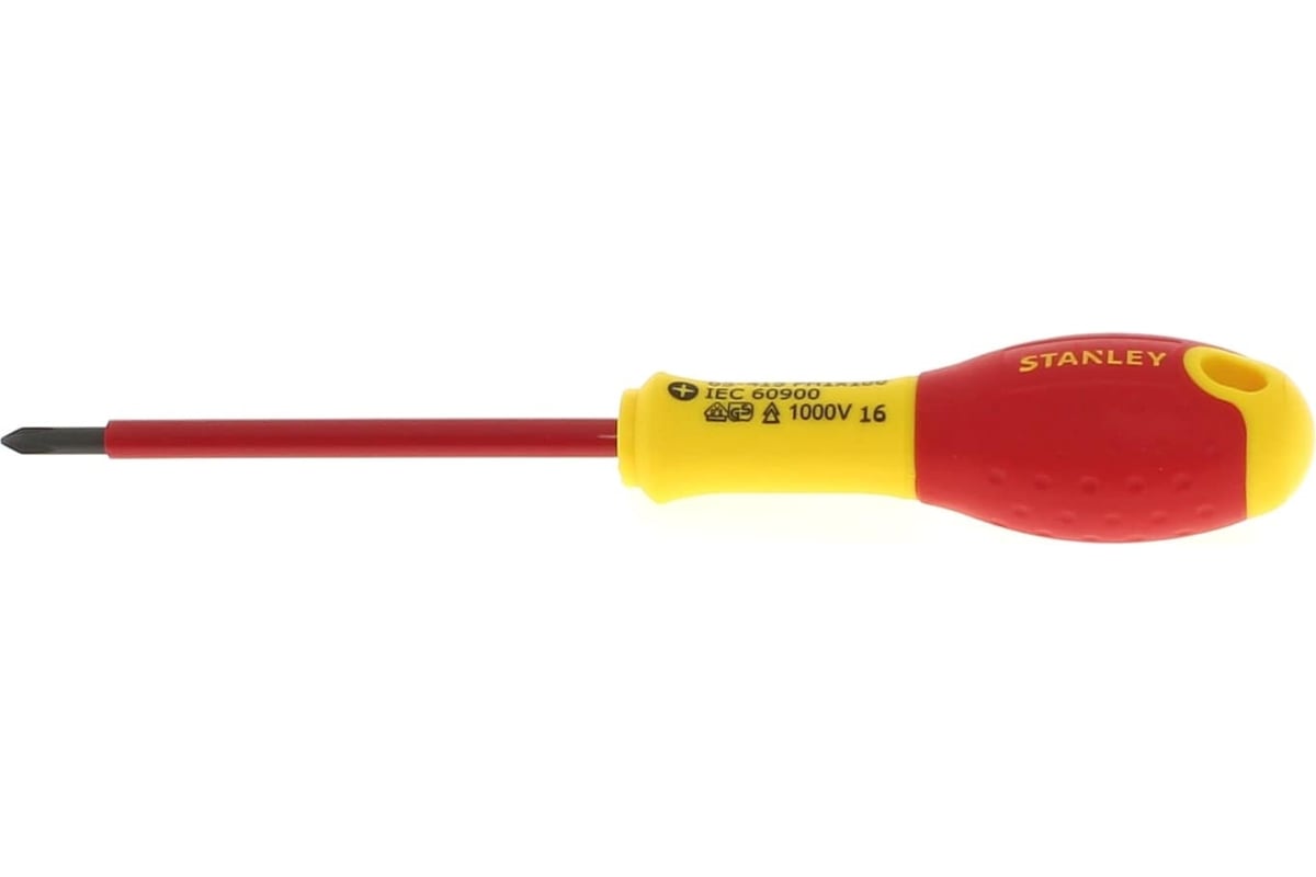 Диэлектрическая отвертка FATMAX 1000V PH1х100 мм Stanley 0-65-415