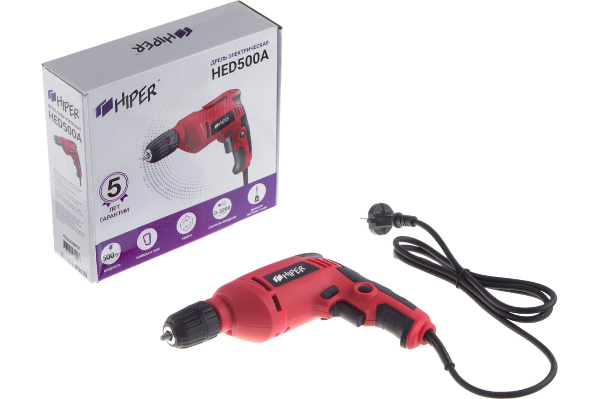Безударная дрель Hiper HED500A