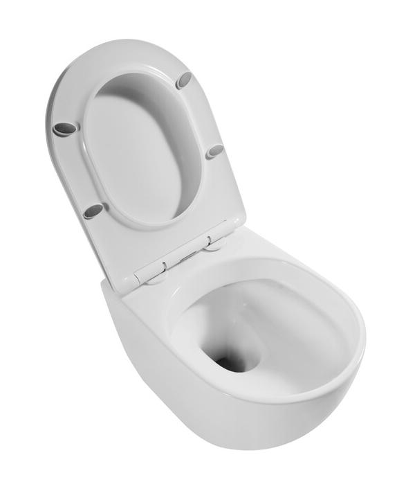 Подвесной унитаз Grossman Thin Rim GR-5601S с микролифтом, белый Подвесной унитаз Grossman Thin Rim GR-5601S с микролифтом, белый