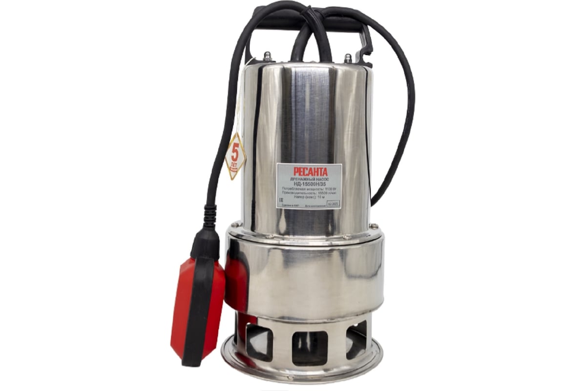 Дренажный насос Ресанта НД-15500Н/35 77/2/2